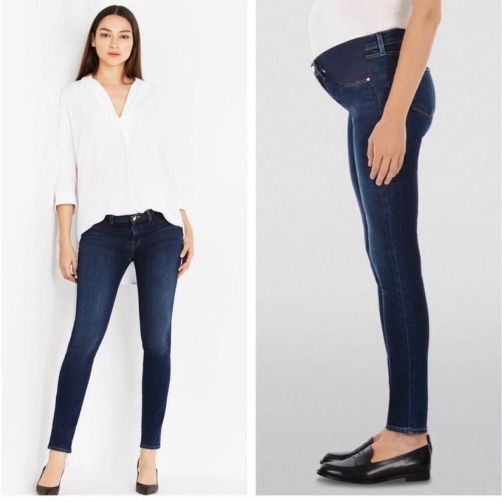 J Brand Mama J Skinny Dark Wash Maternity Jeans - 29